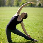 Sarah Burgess yoga in Victoria Park, Hackney – London E9